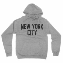 New York City Hoodie Men&#39;s Shirt Gray Distressed Screen-Printed Sweatshirt - $34.99+