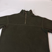 Willi Smith Collection Men's Green 1/4 Zip Pullover Fleece Sweatshirt Size M image 7
