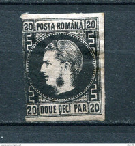 Romania 1866 Prince Carol 20 pa Sc 32 Mi 16y Type II MH 14100 - £19.71 GBP