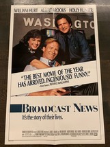 Broadcast News 1987, Comedy/Romance Original Vintage Movie Poster  - £39.55 GBP