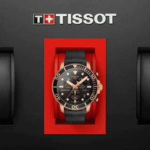 Tissot Seastar 1000 Chronograph Black/Rose Gold T120.417.37.051.00 (FEDEX 2 DAY) - £318.38 GBP