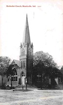 Methodist Church Monticello Indiana 1910c postcard - £5.84 GBP