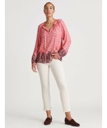 Lucky Brand Giselle Ruffle Peasant Top Size XS/TP $89 - $27.44 CAD