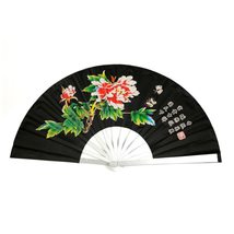 Golandstar Peony Flower Pattern Aluminium Alloy Tai Chi Fan Decorative Folding F - $28.41