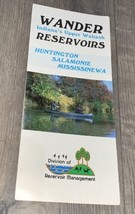 Wander Indianas Upper Wabash Reservoirs Vintage 1980’s-1990’s Pamphlet B... - $4.87