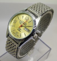 Vintage Citizen Mechanical Automatic Day Date Mens Wrist Watch Free Shipping - £41.53 GBP