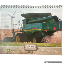 John Deere Calendar 2012 CB Operations Dealer Wall Hanging 12 Month Spir... - £15.62 GBP