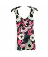 Cato Girls L 12-14  Top Blouse Shirt Sleeveless Pullover Black Pink Tie ... - £10.35 GBP