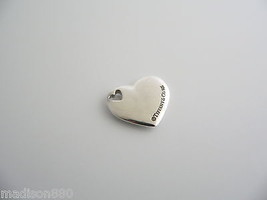 Tiffany &amp; Co Heart Charm Double Love Pendant For Necklace Bracelet Silve... - £195.20 GBP