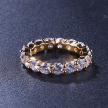 N 4mm cz ring 1 row full bling iced out wedding zircon hollow luxury engagement fashion thumb200