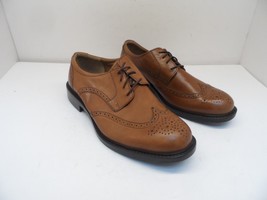 Johnston &amp; Murphy Men&#39;s Henrick Wing Tip Dress Shoe Tan Size 10M - £61.62 GBP