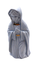 Porcelain Nativity Mary Figurine Replacement Piece Figurine Light Blue G... - $46.39