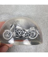 Harley Davidson Motorcycles Acrylic Domed Paperweight 2005 Hallmark 4&quot; Long - $27.09