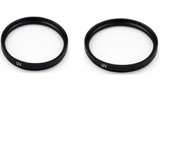 2X UV Filters For Sony DCR-SR290 DCR-SR290E HDR-SR12E HDR-UX3 HDR-UX3E H... - £8.16 GBP