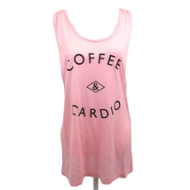 Studio 908 Coffee &amp; Cardio Womens Large Tank Top Workout Shirt Athletic ... - £15.47 GBP
