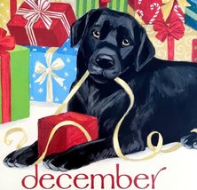 Labrador Christmas December Dog Days Poster Calendar 14 x 11&quot; Art Leigh ... - £23.58 GBP