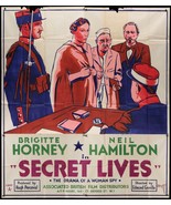 SECRET LIVES (1938) Brigitte Horney &amp; Neil Hamilton WWI Spy Drama UK 12-... - $495.00