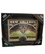 NEW ORLEANS SAINTS 11x 9 Photo Frame w/Custom Print and A Minted Medalli... - £19.09 GBP