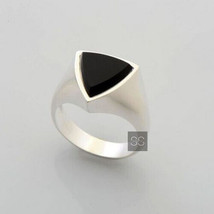 Bague homme en onyx noir, argent sterling 925, bijoux faits à la main,... - £54.66 GBP