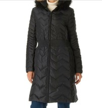 Women&#39;s winter parka quilted down feather fur hooded coat jacket plus1X ... - £118.34 GBP+