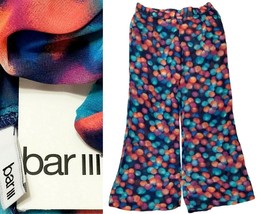 BAR III Multi-Color Polka Dot Wide Leg Sheer Chiffon Swim Cover-Up Pants... - $15.09 CAD