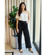 Dress Day Marvelous in Manhattan One-Shoulder Jumpsuit in White/Black - $493.82 MXN