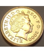Gemstone UNC UK 2000 Penny ~ U.Millennium Coin ~ Crowned-
show original ... - £2.22 GBP