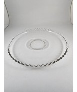 Imperial Glass Candlewick Clear Round Service Platter Tray 12-1/2&quot; Beade... - £17.20 GBP