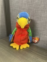 Ty 4197 Beanie Baby Jabber The Parrot Tropical Bird Free Shipping New Wi... - $12.99