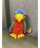 Ty 4197 Beanie Baby Jabber The Parrot Tropical Bird Free Shipping New Wi... - $12.99
