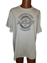 Chevy SS 2013 Champion Racing Short Sleeve T-Shirt XL Camaro White - $12.99