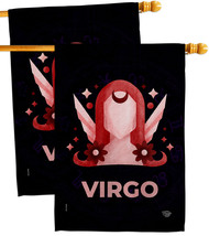Virgo House Flags Pack Zodiac 28 X40 Double-Sided Banner - £40.88 GBP