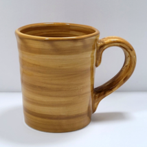 Mulberry Home Collection Ribbed Mustard Yellow 18 oz. Ceramic Coffee Mug Cup - £11.41 GBP