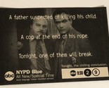 NYPD Blue Tv Guide Print Ad Dennis Franz Jimmy Smits TPA14 - $5.93