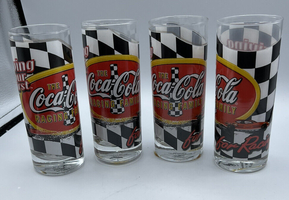 Primary image for Drinking Glasses Coca Cola  Nascar Racing Logo #1886hy05 1997 No Cookies