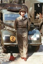Young Queen Elizabeth As A Mechanic During WW2 1939 4X6 Colorized Photo Postcard - £5.10 GBP
