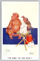 Artist Lawson Woods Gran-Pop Series Monkey I&#39;m Here On The Bust Postcard M24 - £6.25 GBP