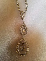Carolee 3 tear drop crystal Necklace - $29.99