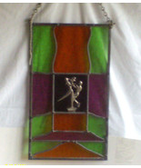 Vintage Stained Glass Hanging Window  / Used - £18.37 GBP