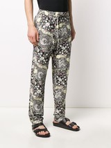 Isabel Marant Men Pantalon Petros Batik Print Drawstring Cotton Trousers Pant L - £117.71 GBP