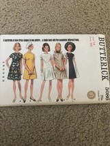 VTG 1960s Pattern Butterick 5086 Sz 14 36&quot; Bust A line Mini Dress SemiFitted New - £11.66 GBP