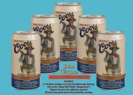 Coors Beer Tribute John Wayne Vintage Can Photo 12x8in Metal Sign Bar De... - €23,74 EUR