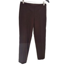 Talbots Dress Pants HERITAGE Flat front Classic Sleek Slacks Stretchy Brown - £21.65 GBP