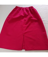 Elastic Waist Women's Red Skirt Measured Waist 24 - $6.23