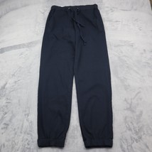 American BAZI Pants Womens M Navy Blue High Rise Slash Pocket Drawstring Jogger - £20.48 GBP