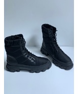 Forever 21 Lace-Up Black Combat Boots with Lug Sole -Excellent Condition... - £24.84 GBP
