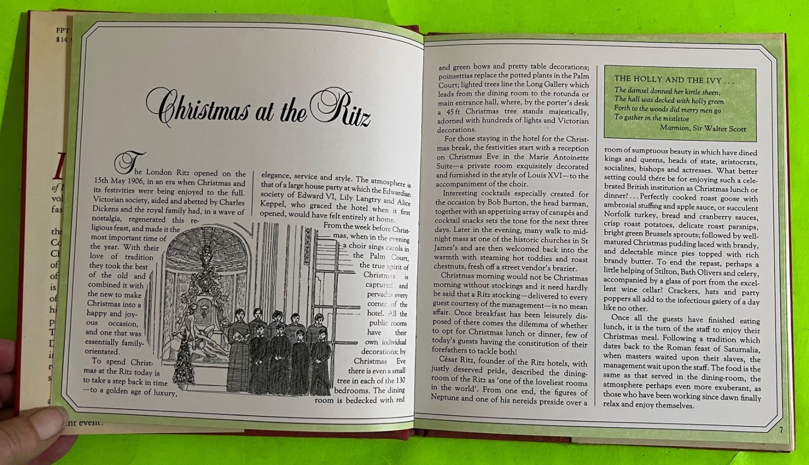 Vtg The London Ritz Book of Christmas: The Art & Pleasures… by Reekie (HCDJ 1989 Item image 5