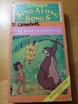 Disney Sing Along Songs VHS Tape, The Jungle Book: The Bare Necessities Vintage - £12.49 GBP