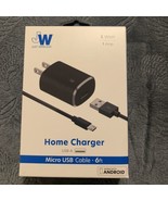 Just Wireless 1.0A/5W 1-Port USB-A Home Charger with 6ft TPU Type-C to U... - $7.99