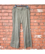 Baggy Cargo Wide Leg Jean in Olive Green Size 4 TALL - $319.88 MXN